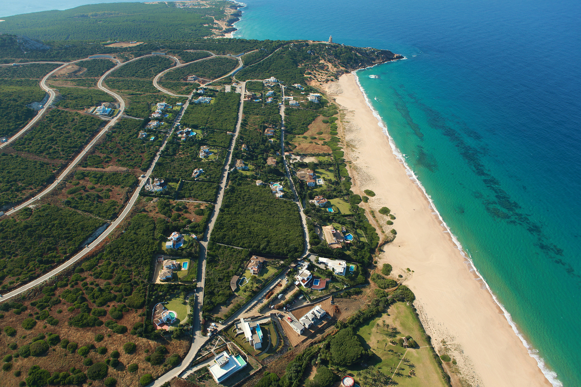 Qué playas ver en Zahara - Imagen panoramica de la playa del Bunker y Cala de los Alemanes